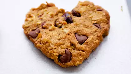 Valentine's Day Chocolate Chip and Peanut Butter Cookies