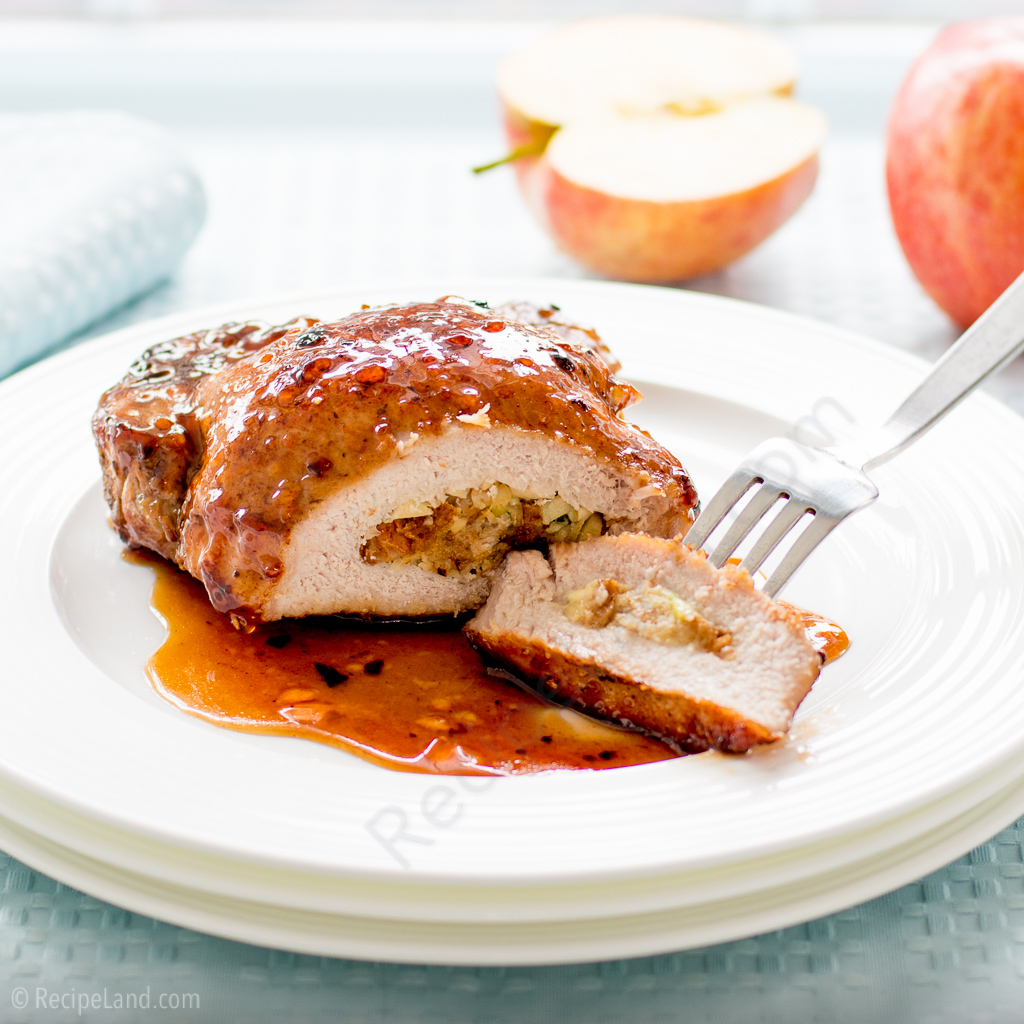 Apple Stuffed Pork Chops