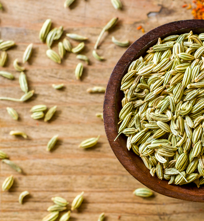Fennel seeds close-up