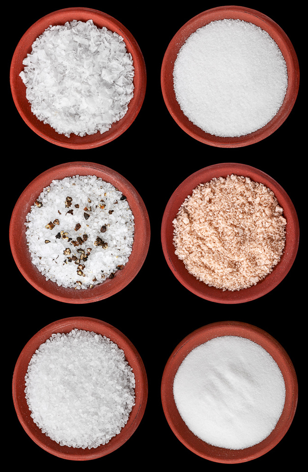 Varieties of sea salts