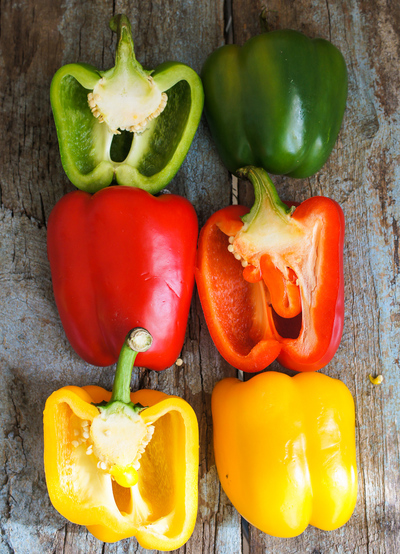 colourful sweet bell peppers