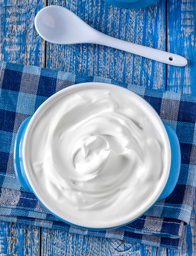 sour cream in a bowl