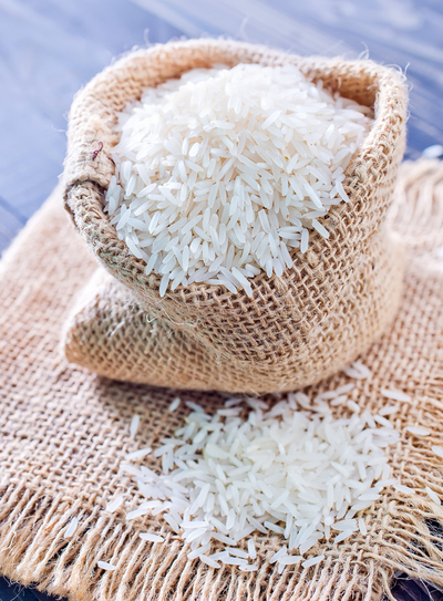 Long-grain white rice
