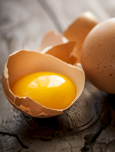 egg yolk in shell