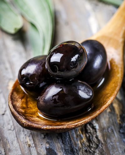 black olives close-up