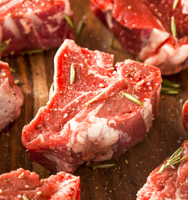lamb loin chop close-up